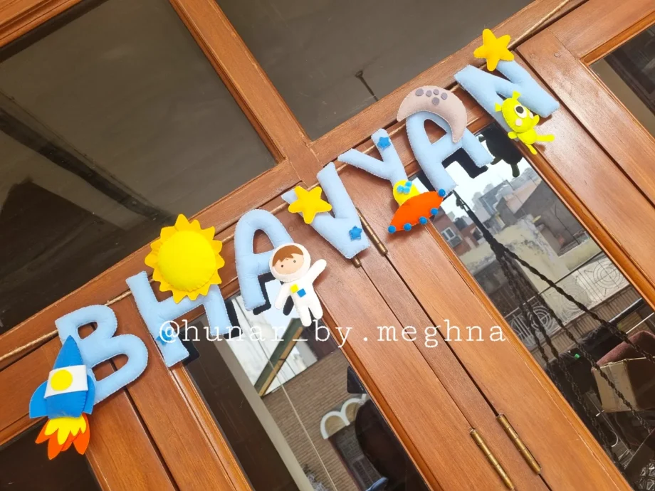 kids name hanging nursery decor
