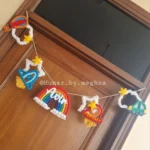 crib name hanging macrame name hanging