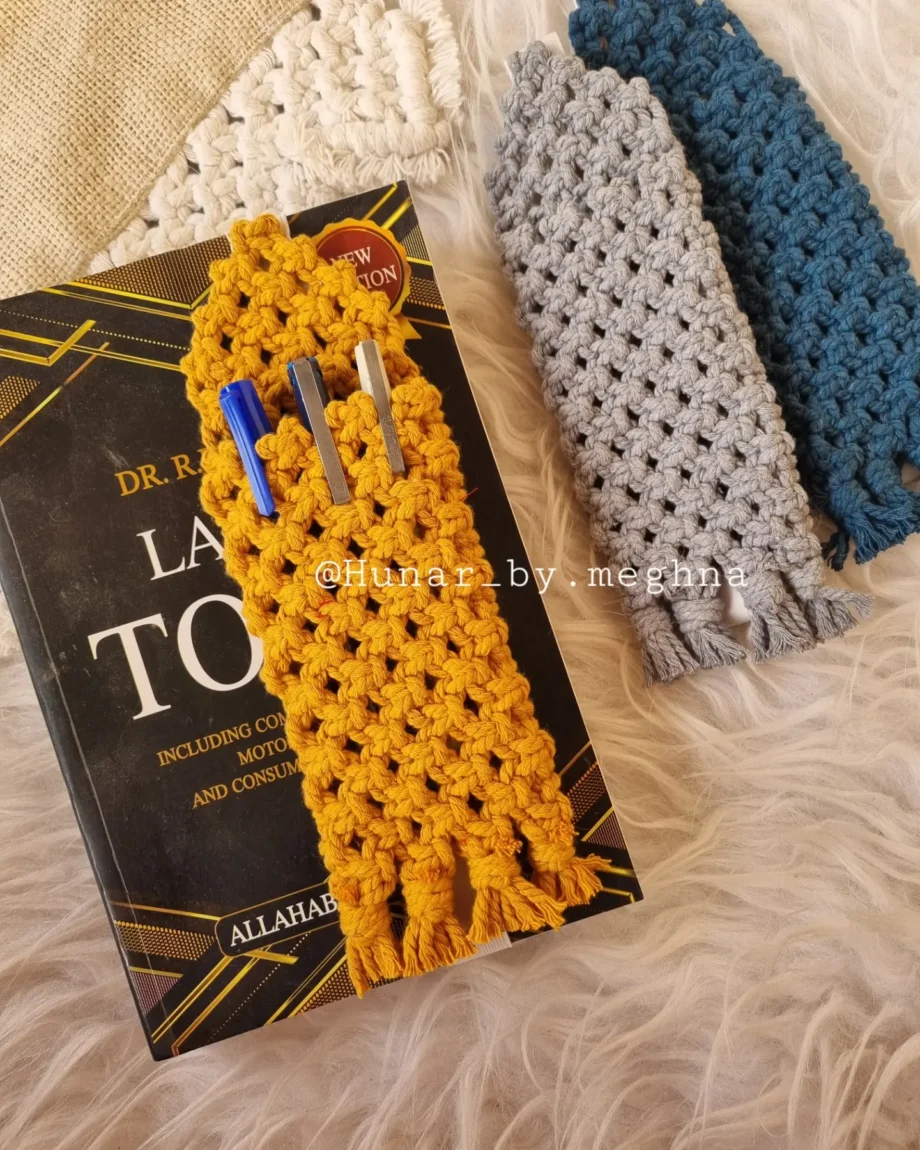 bohemian book mark pen holder