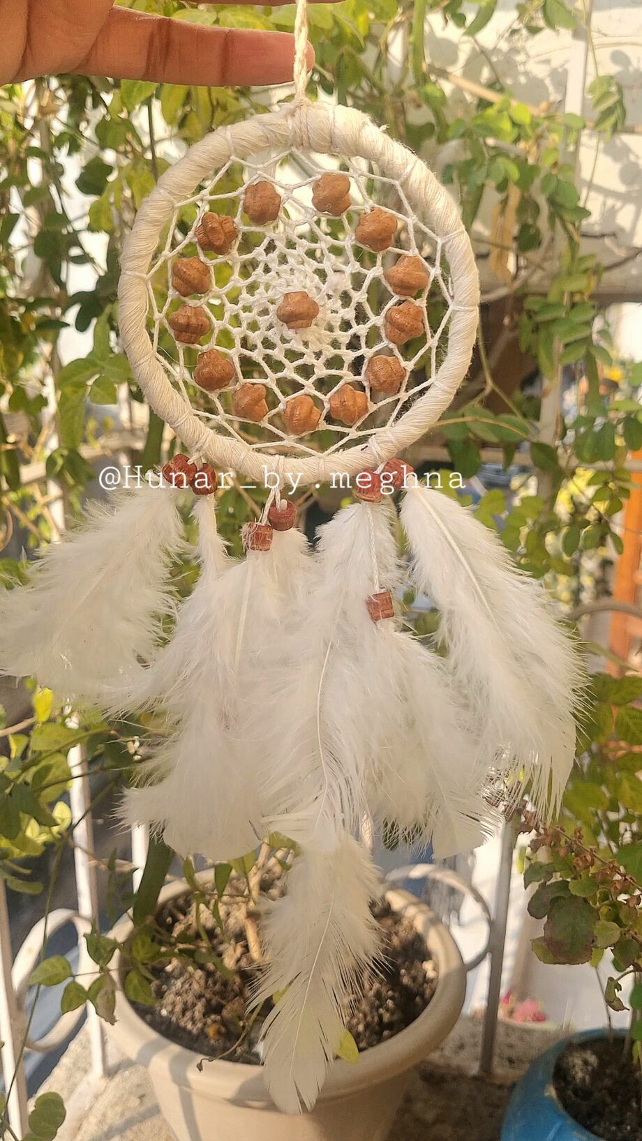 pearl white dreamcatcher small