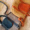 macrame crochet shoulder bag