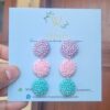 beaded pastel unicorn earrings
