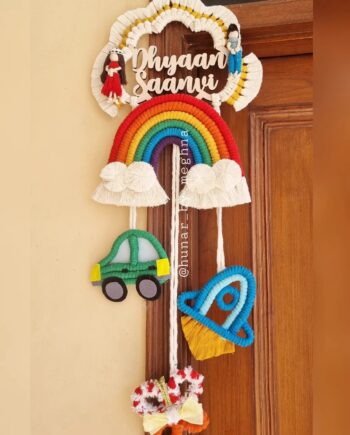 personalized rainbow name hanging