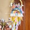 Blessed home rainbow dreamcatcher for family home decor