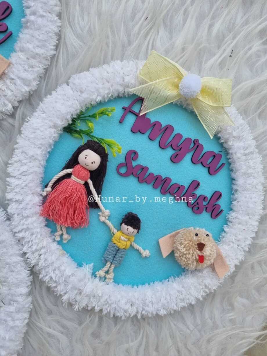 cute dolls name hangings for kids room decor