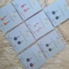 mini flower beaded earrings