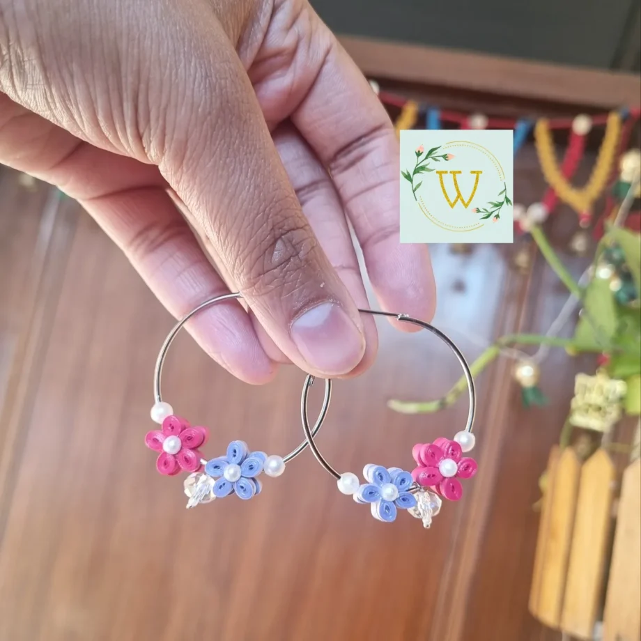 hoop earrings in silver