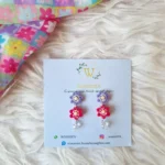 handmade flower earrings