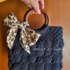 macrame shell bag