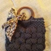 macrame shell pattern beachy outings bag