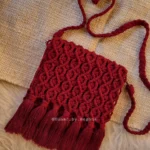 vegan macrame handmade sling bag boho look