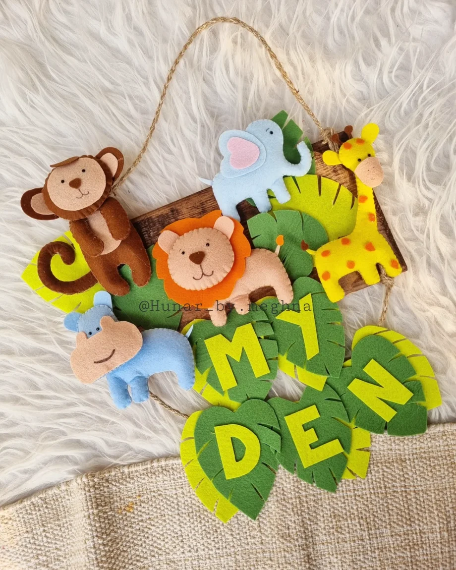 jungle animal theme nursery decor for crib decor