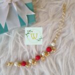handmade beaded pearl bracelet