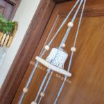 macrame minimalistic shelf dual layer