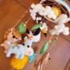 jungle animal theme cute baby mobile nursery decor