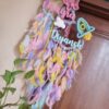kids rainbow themed name decor dreamcatcher