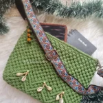 macrame shell cowrie macrame handbag