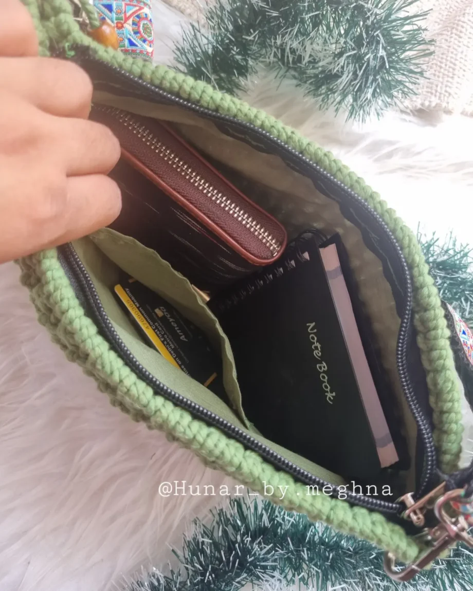 sling bags crochet handmade