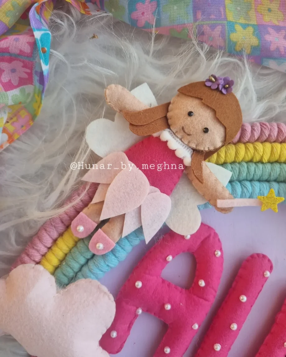 fairy theme name hanging for kids room