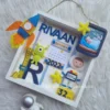baby birth details stats name hanging frame