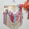 floral macrame cluster couple dreamcatcher