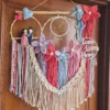 macrame handcrafted floral suncatcher couple room decor