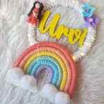 macrame customized name hanging
