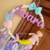 nursery room decor handmade name hanging