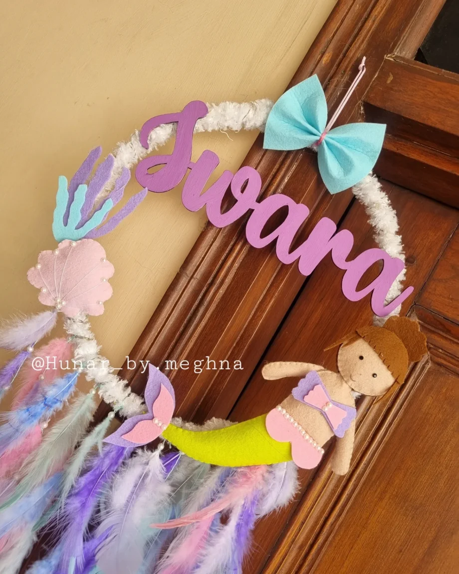 nursery room decor handmade name hanging