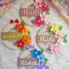personalized floral room decor name plate for all ages