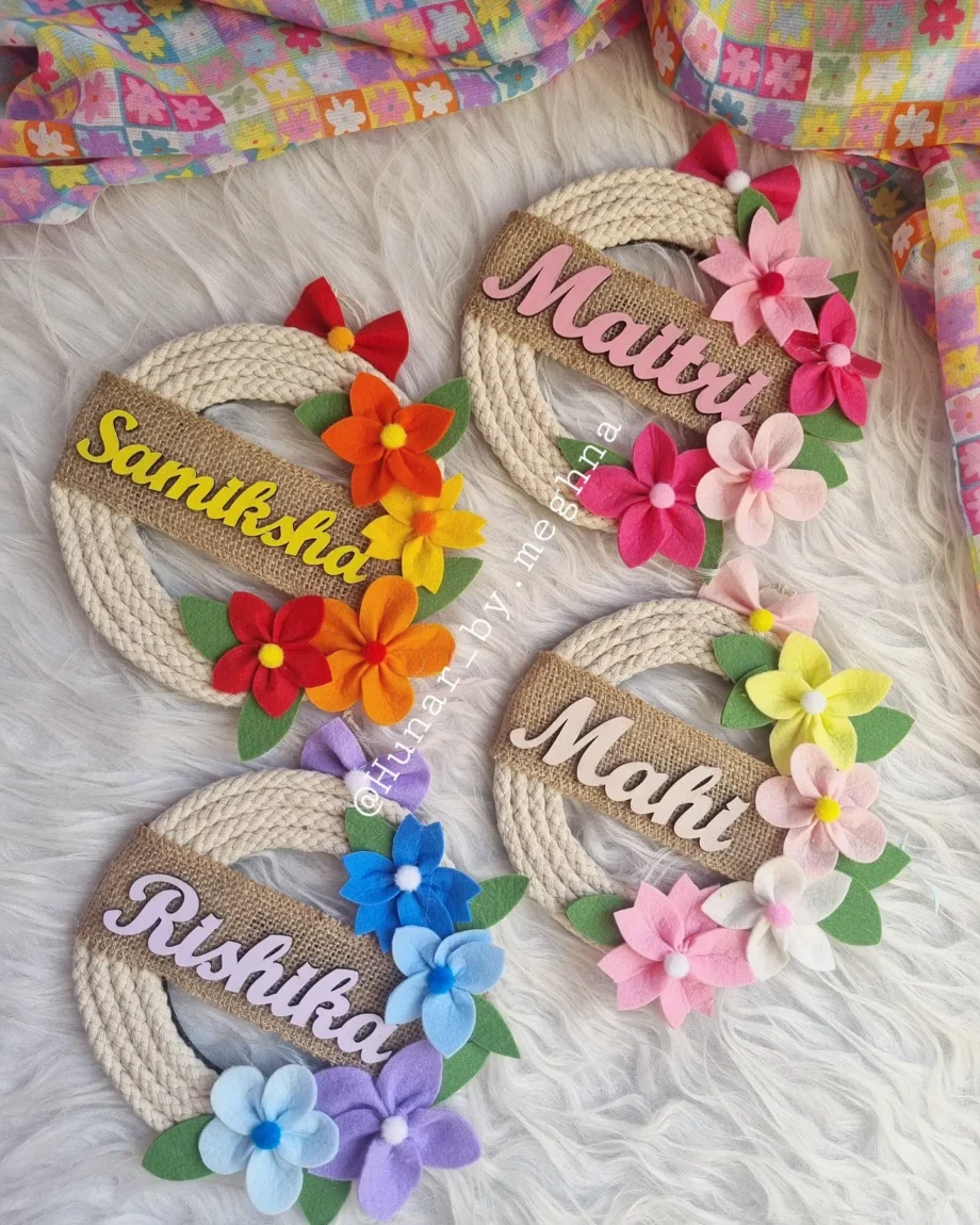 girls name hanging room decor for kids