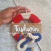 Anchor sailor theme kids minimalistic name hanging