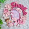 pink floral fairy name hanging