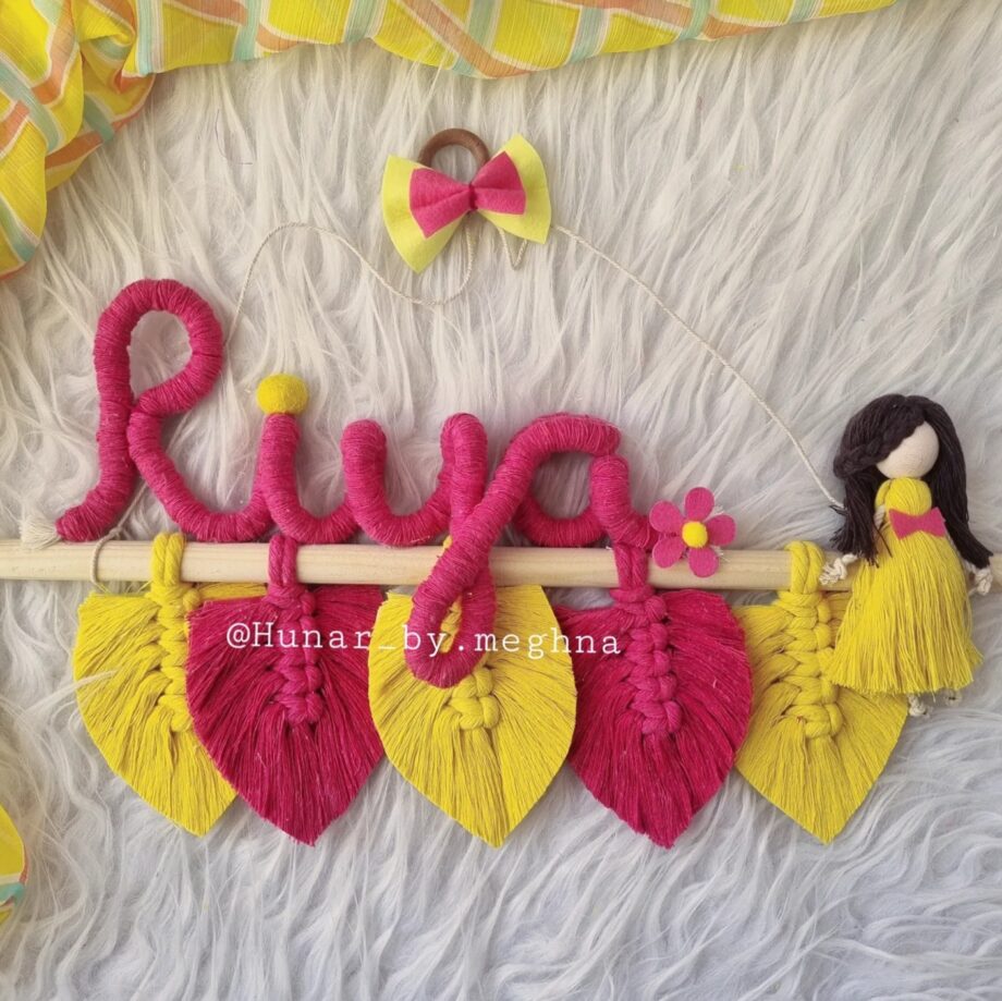 customized name hanging for personalized decor