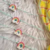 mini macrame rainbow rakhi for kids and babies