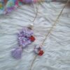 lavender rose rakhi pair