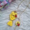 yellow rose bhai bhabhi rakhi pair