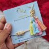 pastel tassels bhai bhabhi rakhi pair