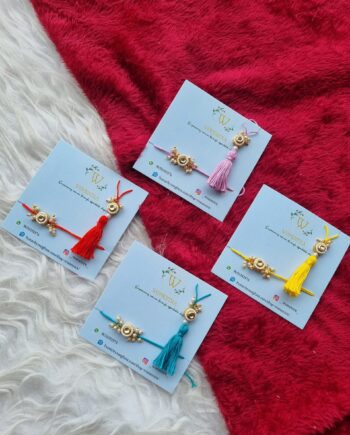 classy aesthetic little bhai bhabhi rakhi