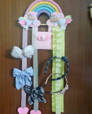 unicorn rainbow hair accessories organizer