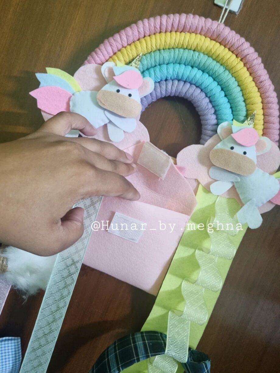unicorn hairclips holder organizer