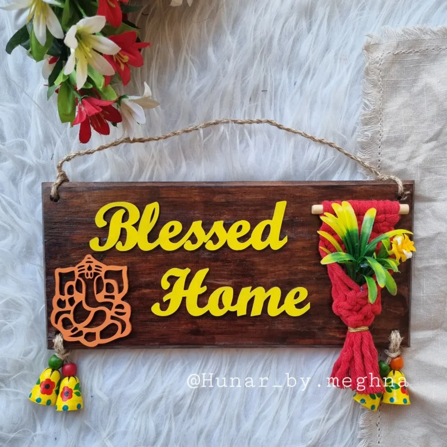 Blessed Home Ganesha House Plate