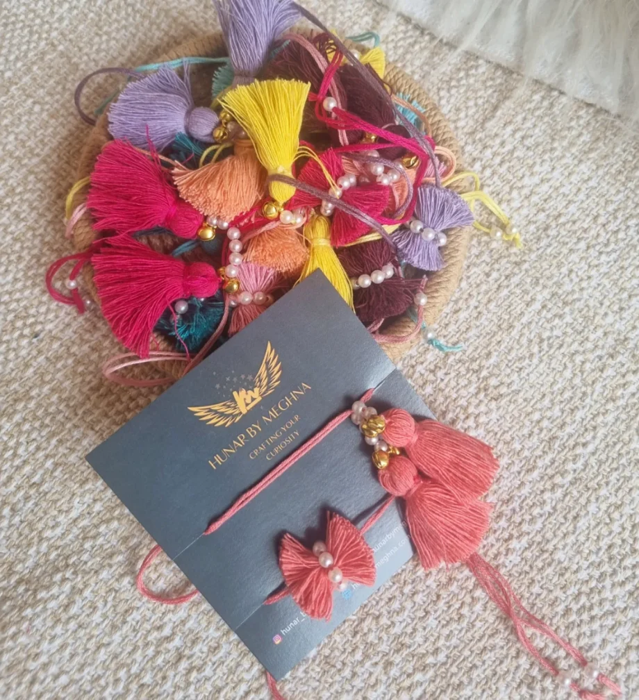 macrame bhai bhabhi rakhi
