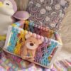 pine wood nursery storage basket for toys, clothes eytc