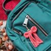 macrame bow eco friendly keychain charms bagtag