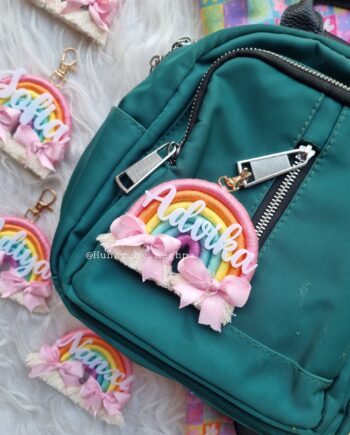 macrame handcrafted name keychain personalized gift favor