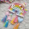 unicorn rainbow pastel color room decor for kids room
