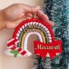 christmas ornament with name personalized decor