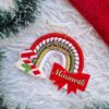 rainbow shaped christmas ornament for christmas tree decor