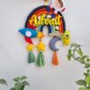 felt and macrame handmade name hanging for kids room nursery decotr